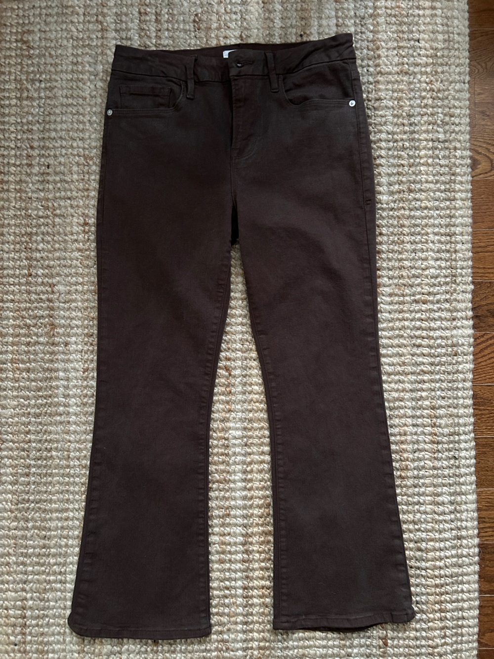 Frame Denim, Chocolate Brown ‘Le Crop’ Jeans size 29